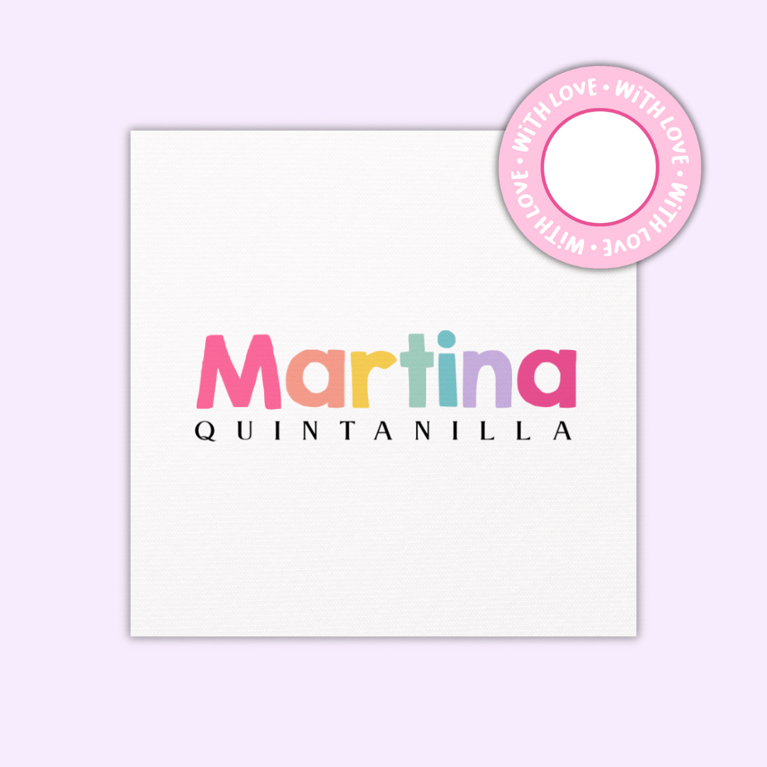 Gift Tags Β· Square with Textured β Girls Edition (Set of 24)
