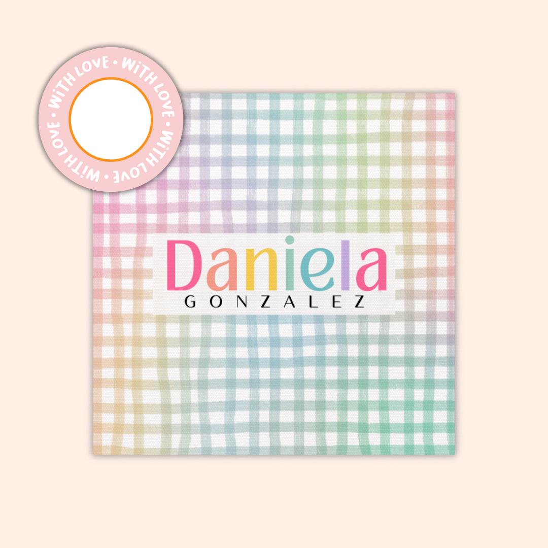 Gift Tags Β· Square with Textured β Girls Edition (Set of 24)