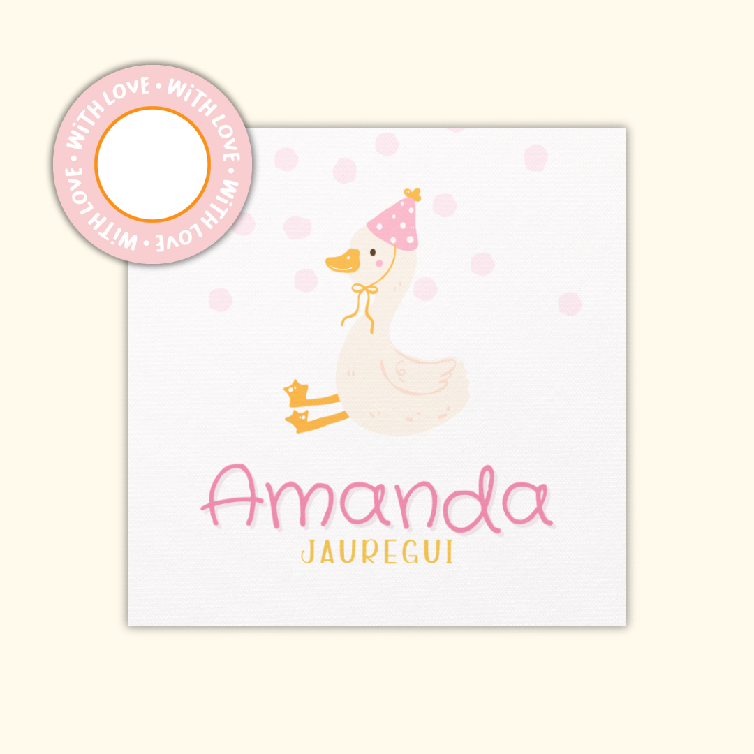 Gift Tags Β· Square with Textured β Girls Edition (Set of 24)