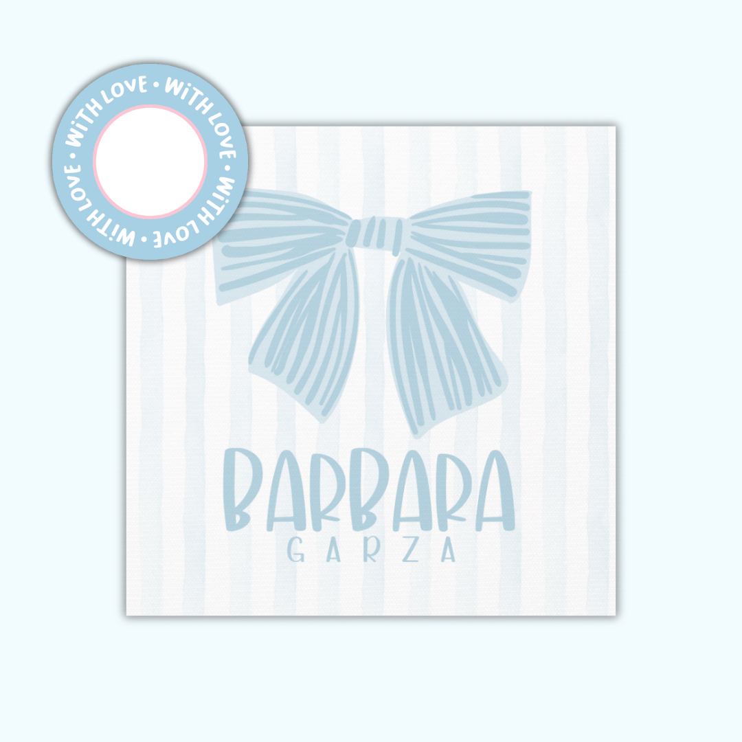 Gift Tags Β· Square with Textured β Girls Edition (Set of 24)