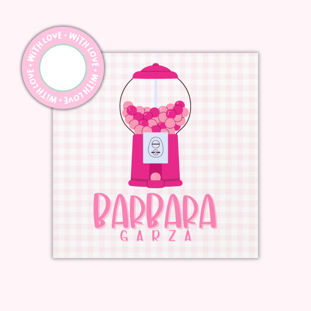 Gift Tags Β· Square with Textured β Girls Edition (Set of 24)