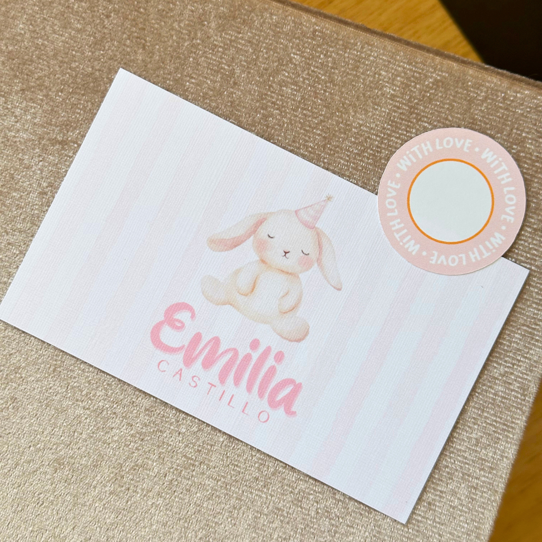 Gift Tags Β· Rectangle with Textured β Girls Edition (Set of 24)
