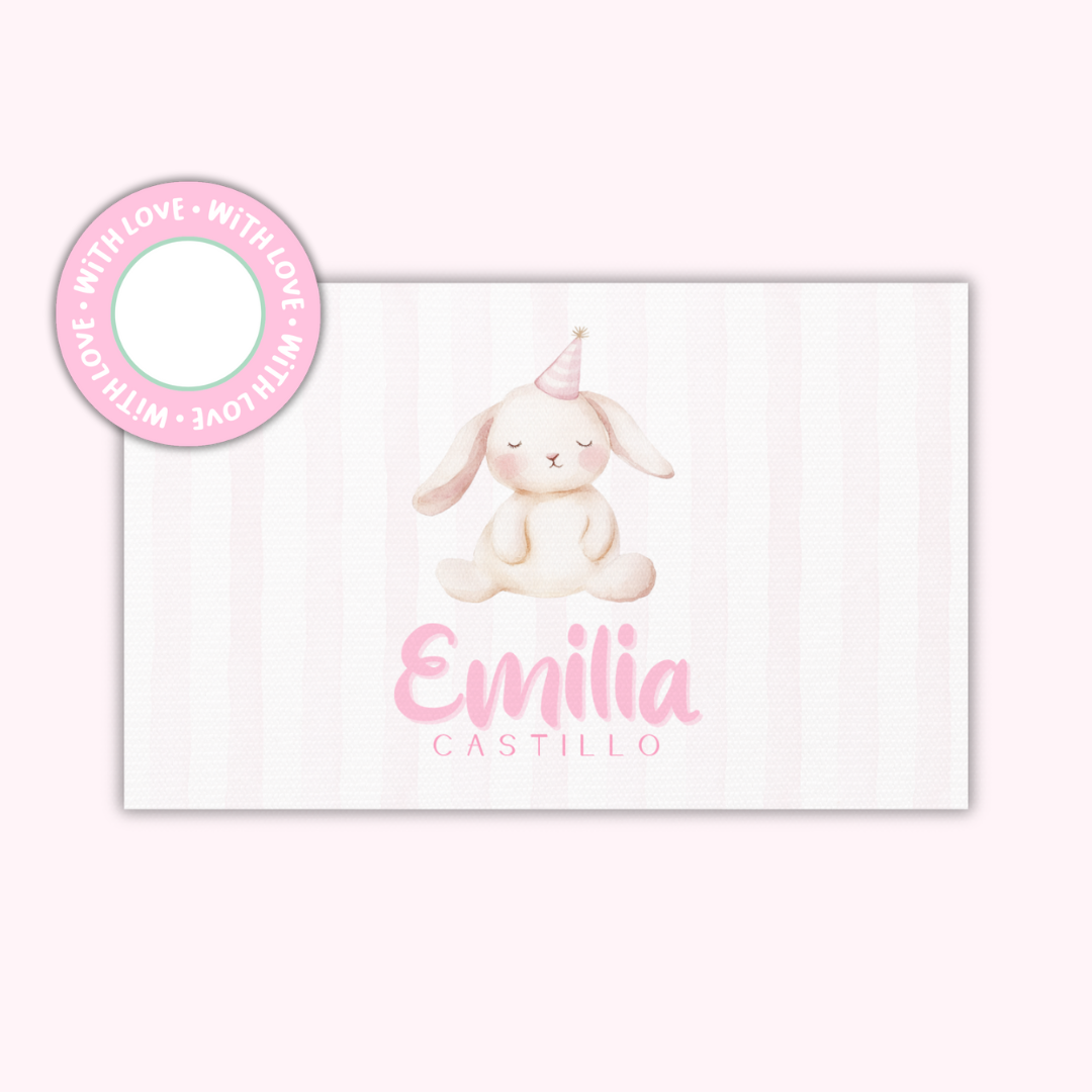 Gift Tags Β· Rectangle with Textured β Girls Edition (Set of 24)