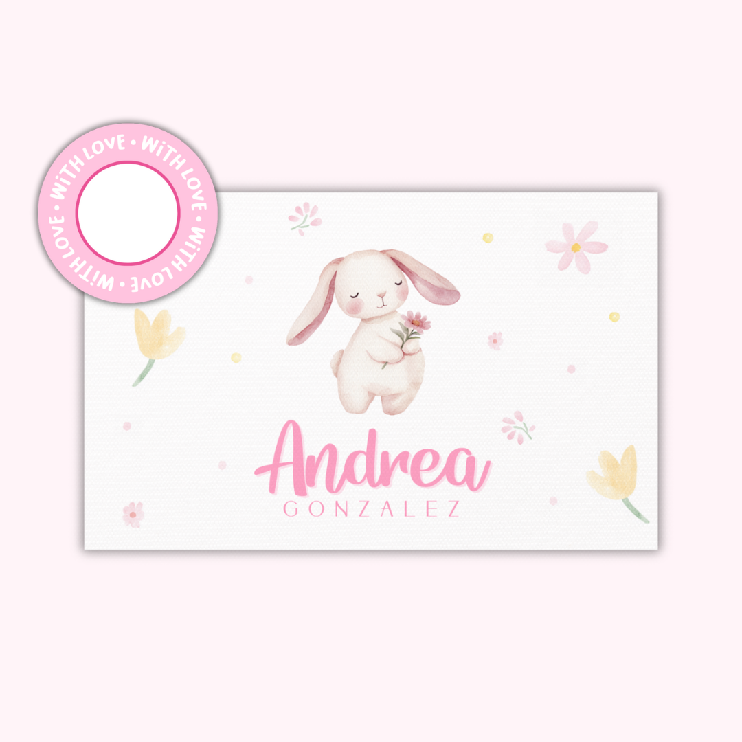 Gift Tags Β· Rectangle with Textured β Girls Edition (Set of 24)