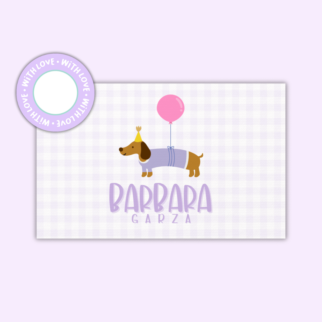 Gift Tags Β· Rectangle with Textured β Girls Edition (Set of 24)