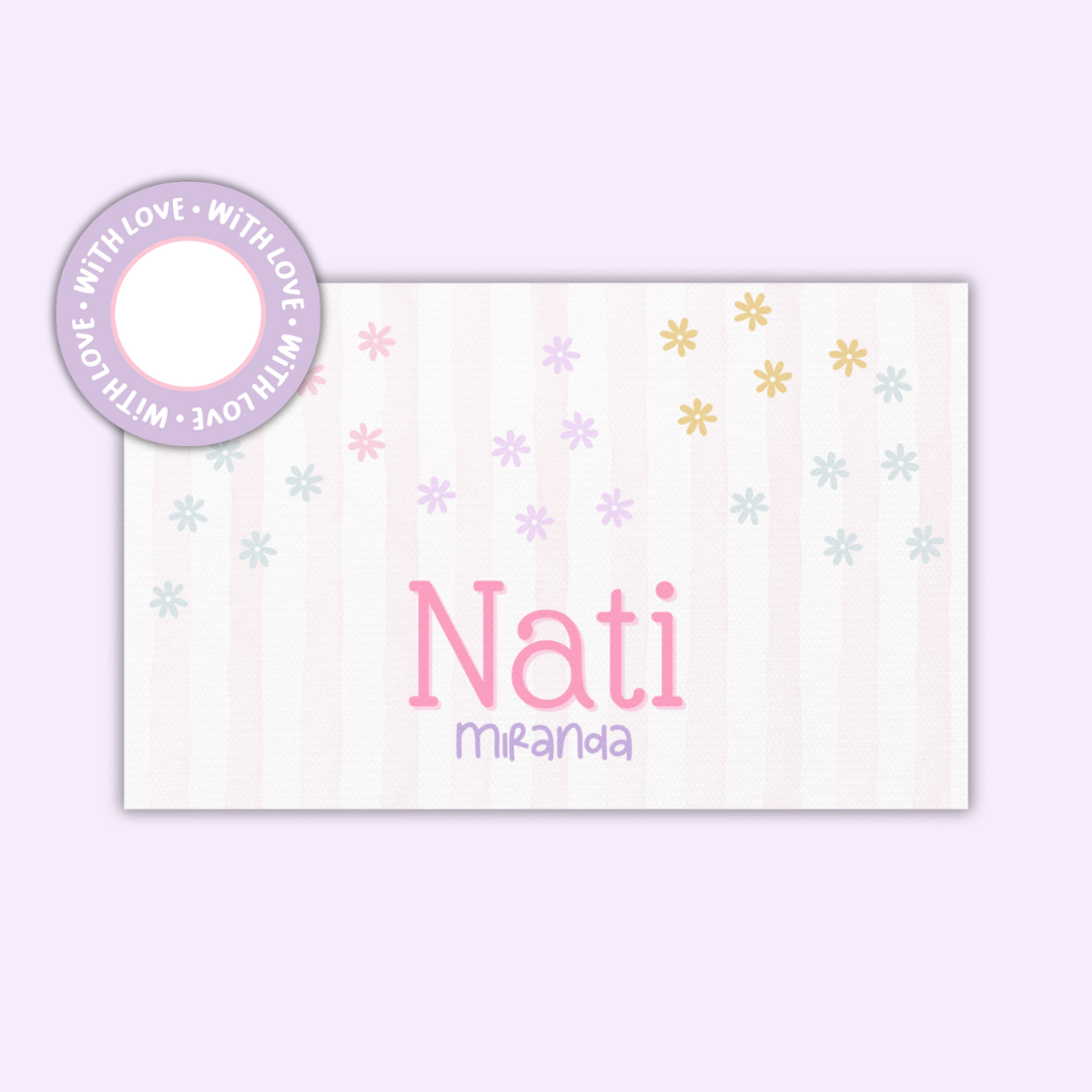 Gift Tags Β· Rectangle with Textured β Girls Edition (Set of 24)
