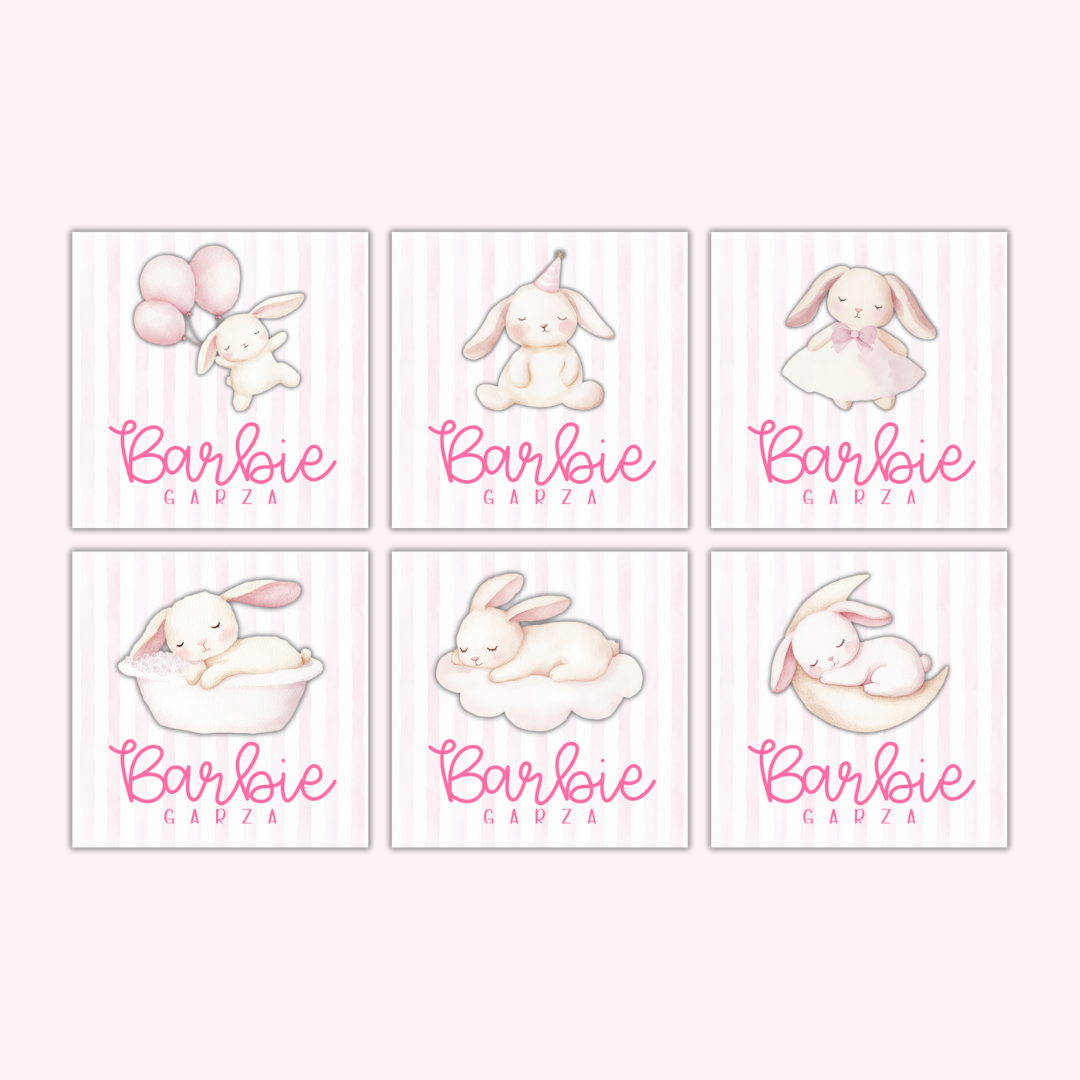 Gift Tags Β· 3D figure β Girls Edition (Set of 24)