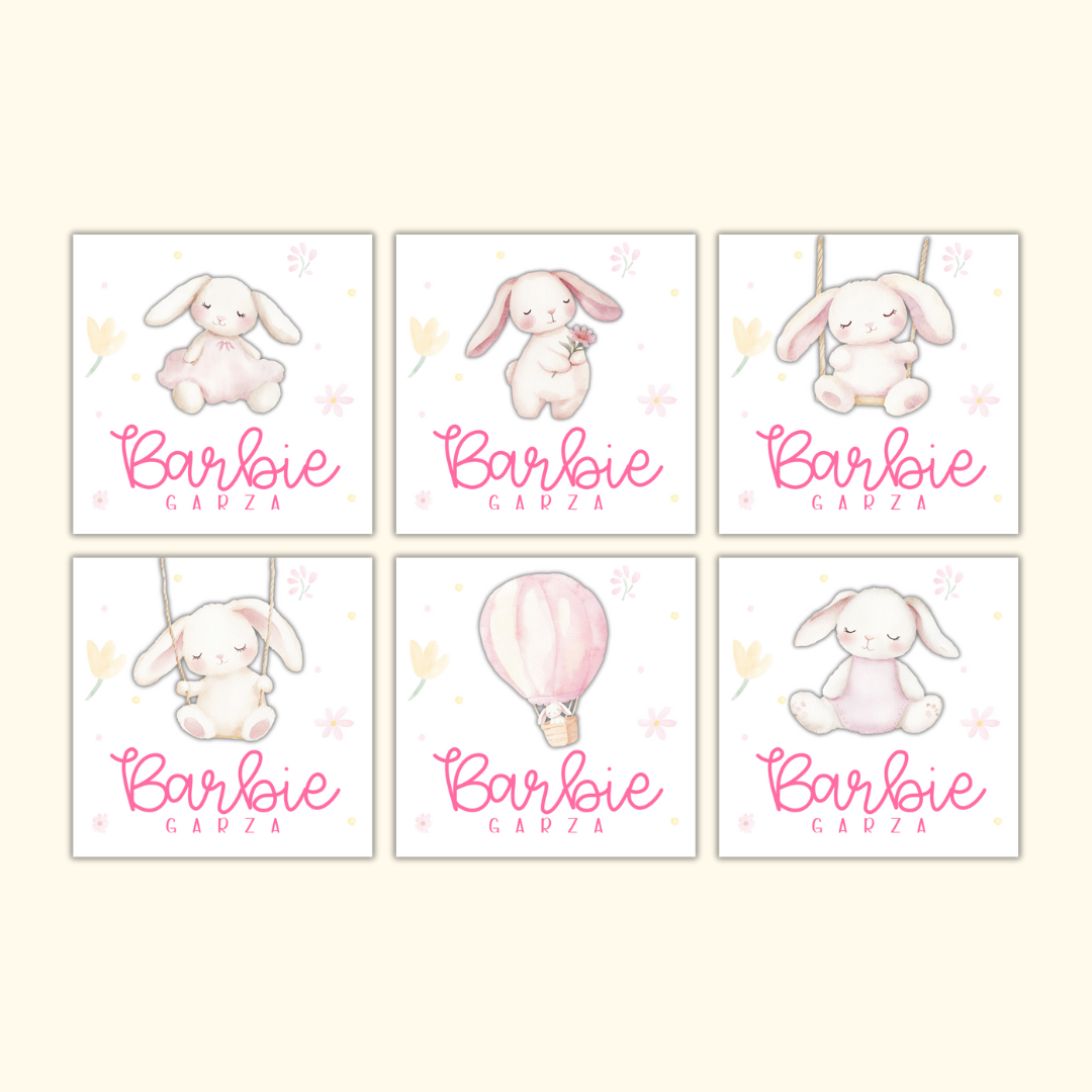 Gift Tags Β· 3D figure β Girls Edition (Set of 24)