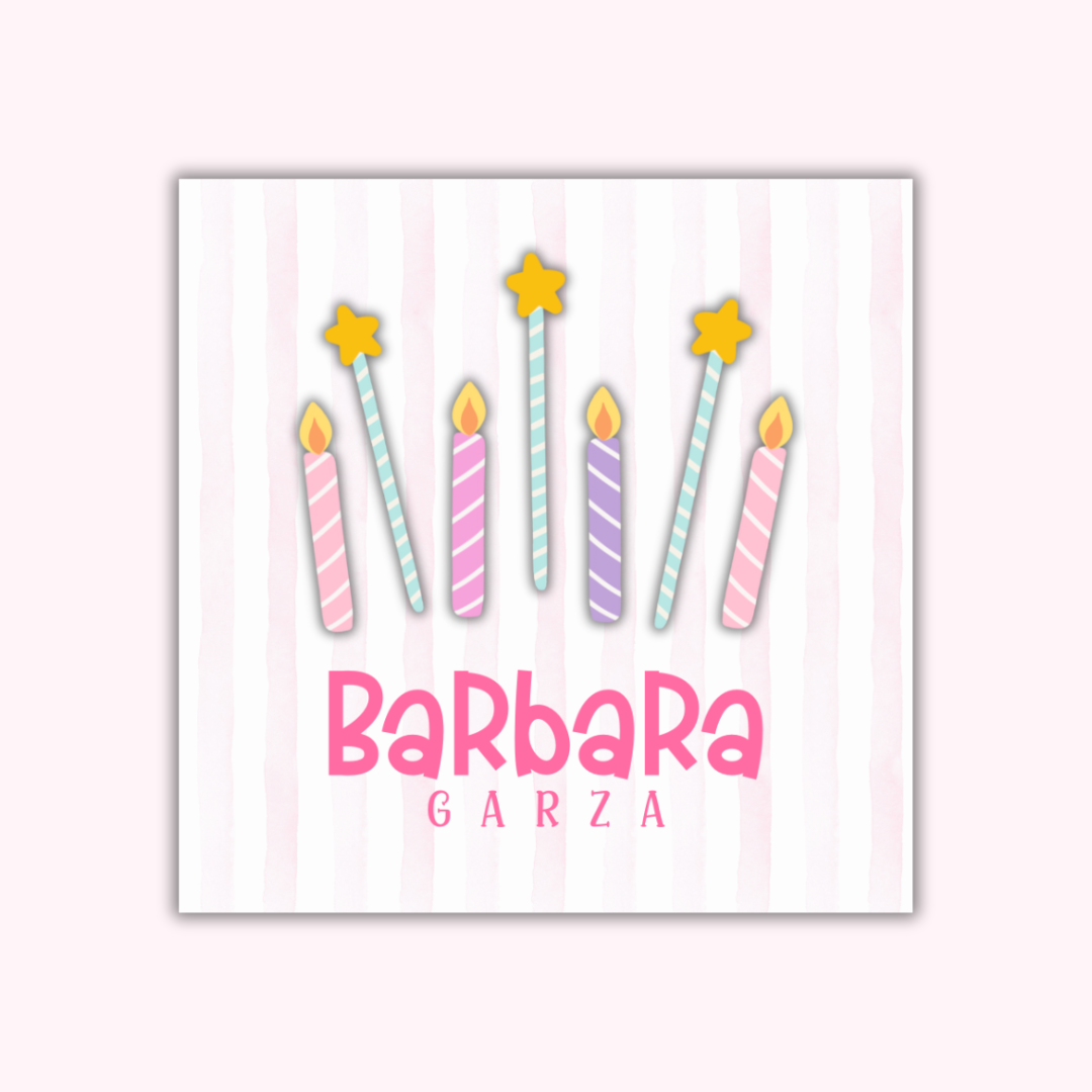 Gift Tags Β· 3D figure β Girls Edition (Set of 24)