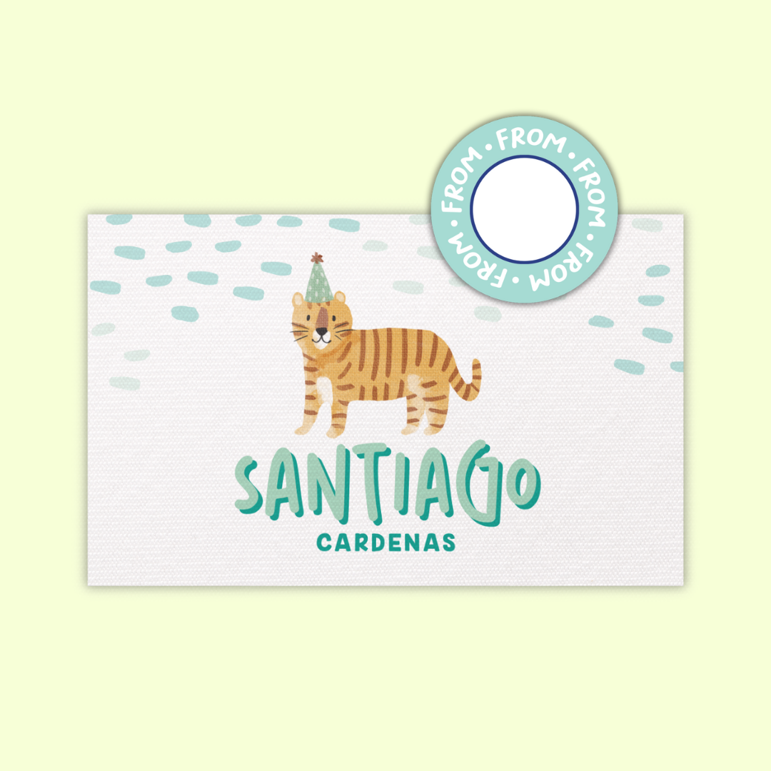 Gift Tags Β· Rectangle with Textured β Boys Edition (Set of 24)