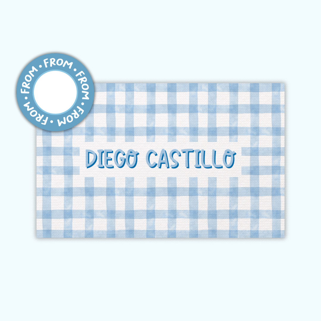 Gift Tags Β· Rectangle with Textured β Boys Edition (Set of 24)