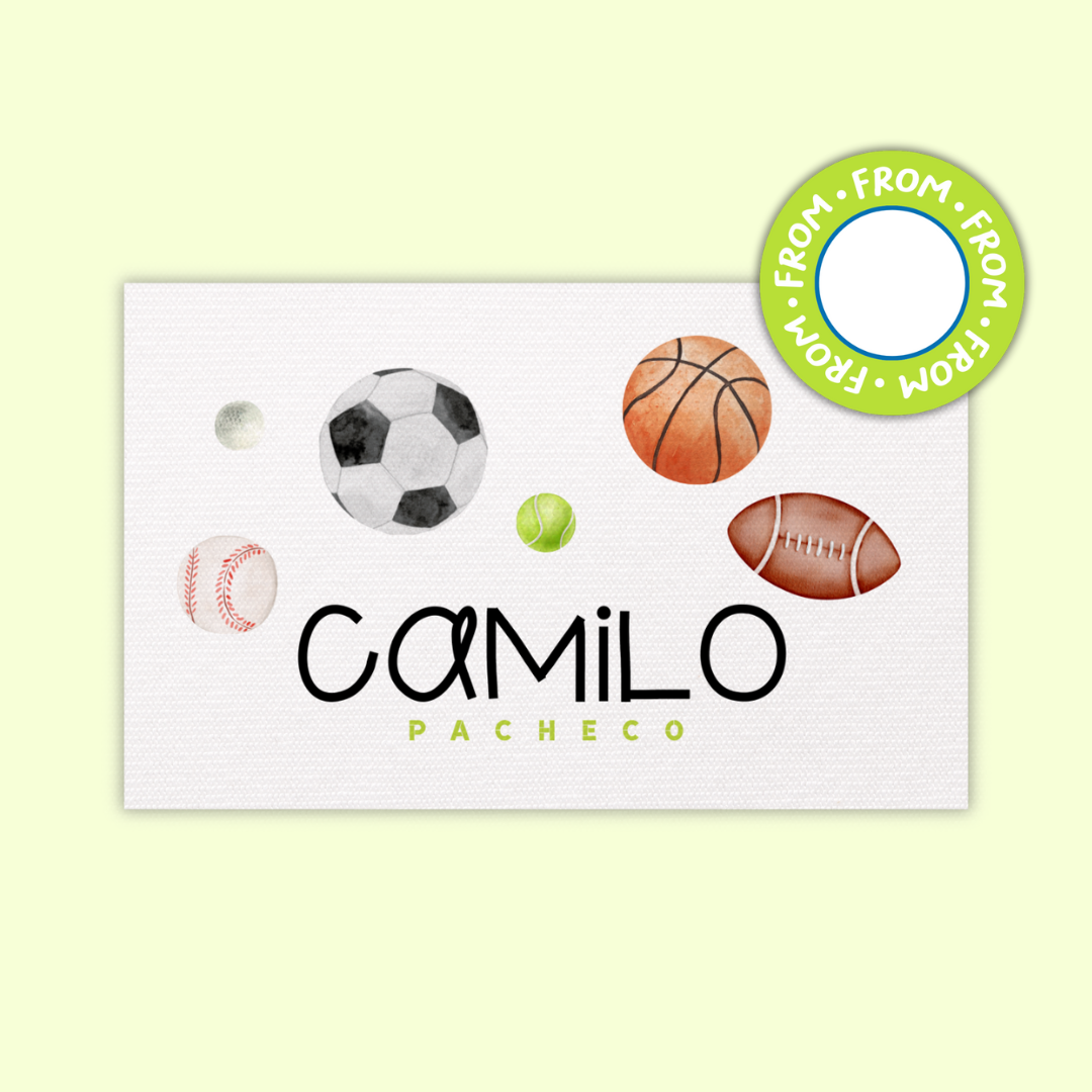 Gift Tags Β· Rectangle with Textured β Boys Edition (Set of 24)