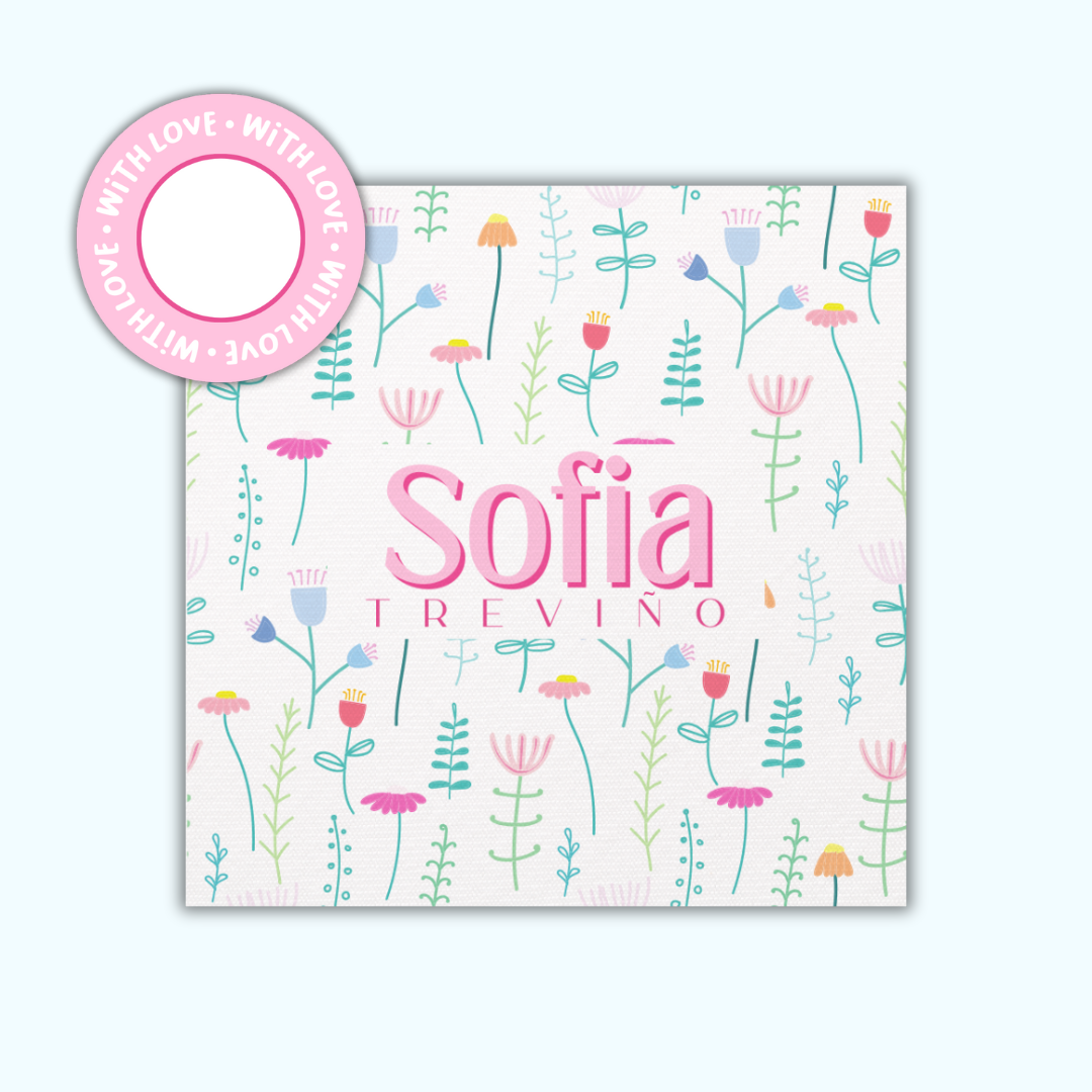 Gift Tags Β· Square with Textured β Girls Edition (Set of 24)