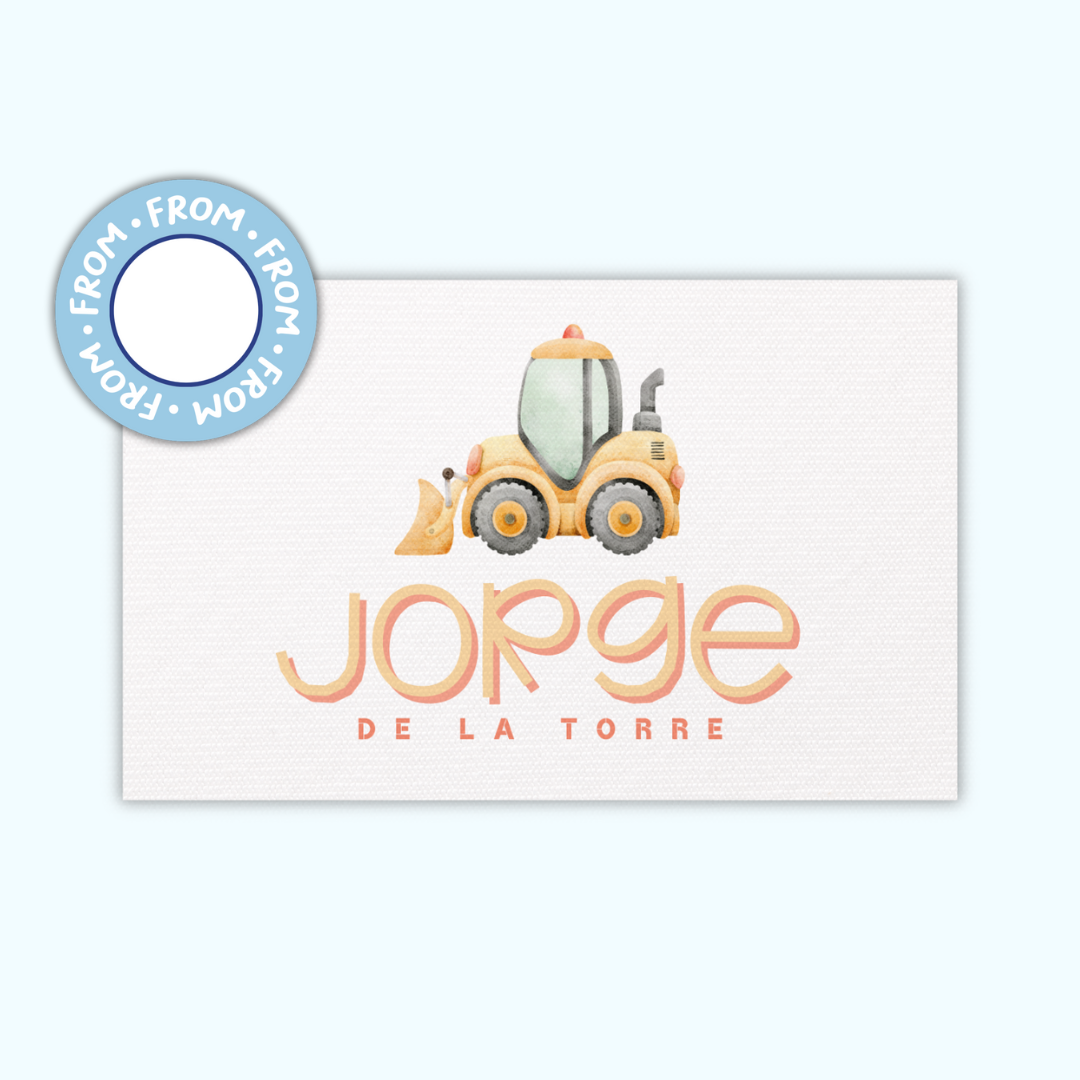 Gift Tags Β· Rectangle with Textured β Boys Edition (Set of 24)