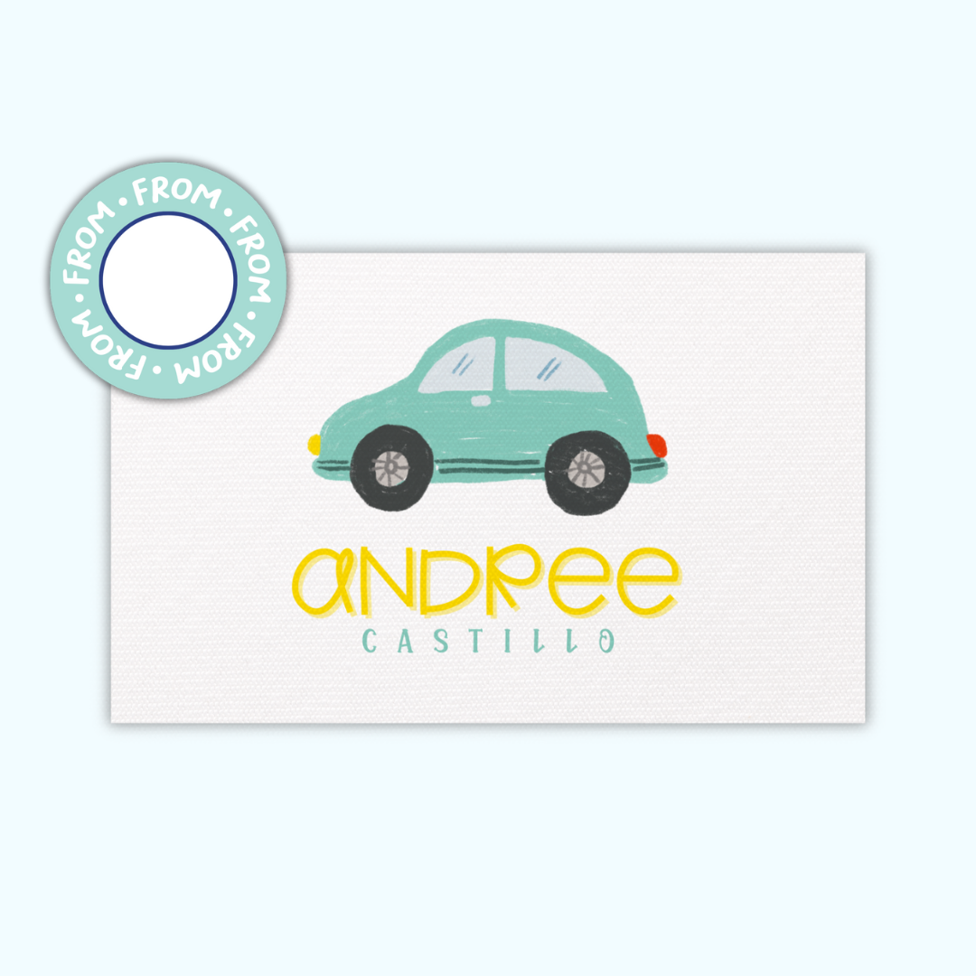 Gift Tags Β· Rectangle with Textured β Boys Edition (Set of 24)