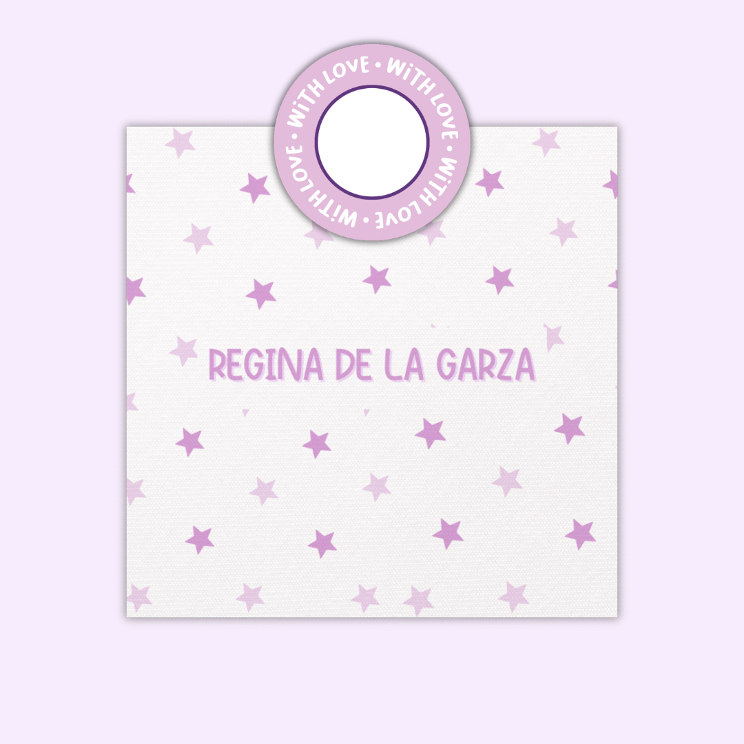 Gift Tags Β· Square with Textured β Girls Edition (Set of 24)