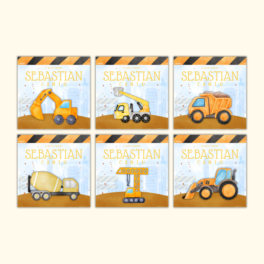 Gift Tags Β· 3D figure β Boys Edition (Set of 24)