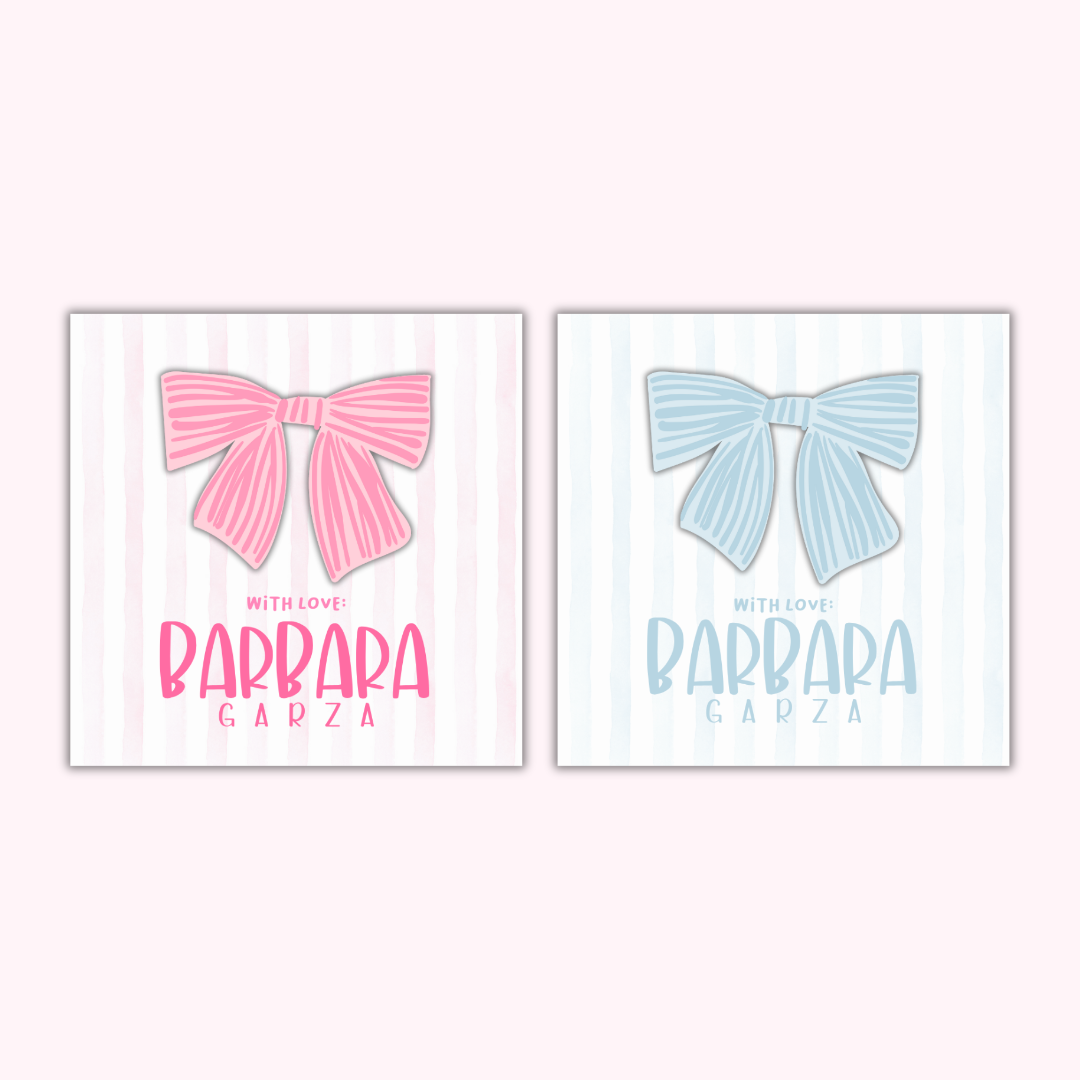 Gift Tags Β· 3D figure β Girls Edition (Set of 24)