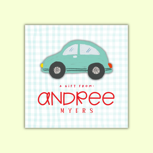 3D Gift Tags  —  Car (Set of 24)