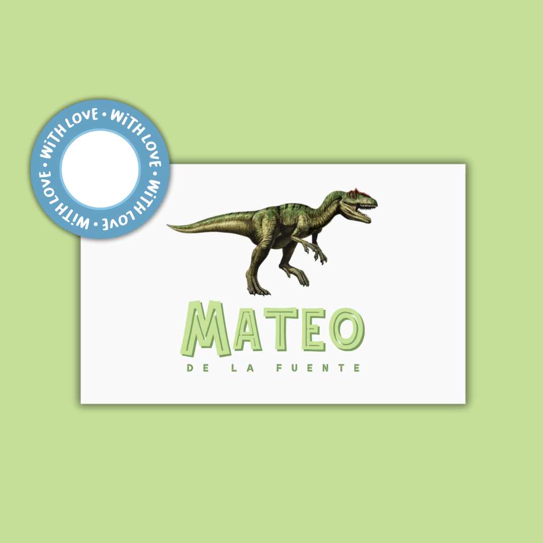 Textured Gift Tags  — Dino (Set of 24)