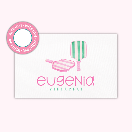 Textured Gift Tags — Pickleball Love (Set of 24)