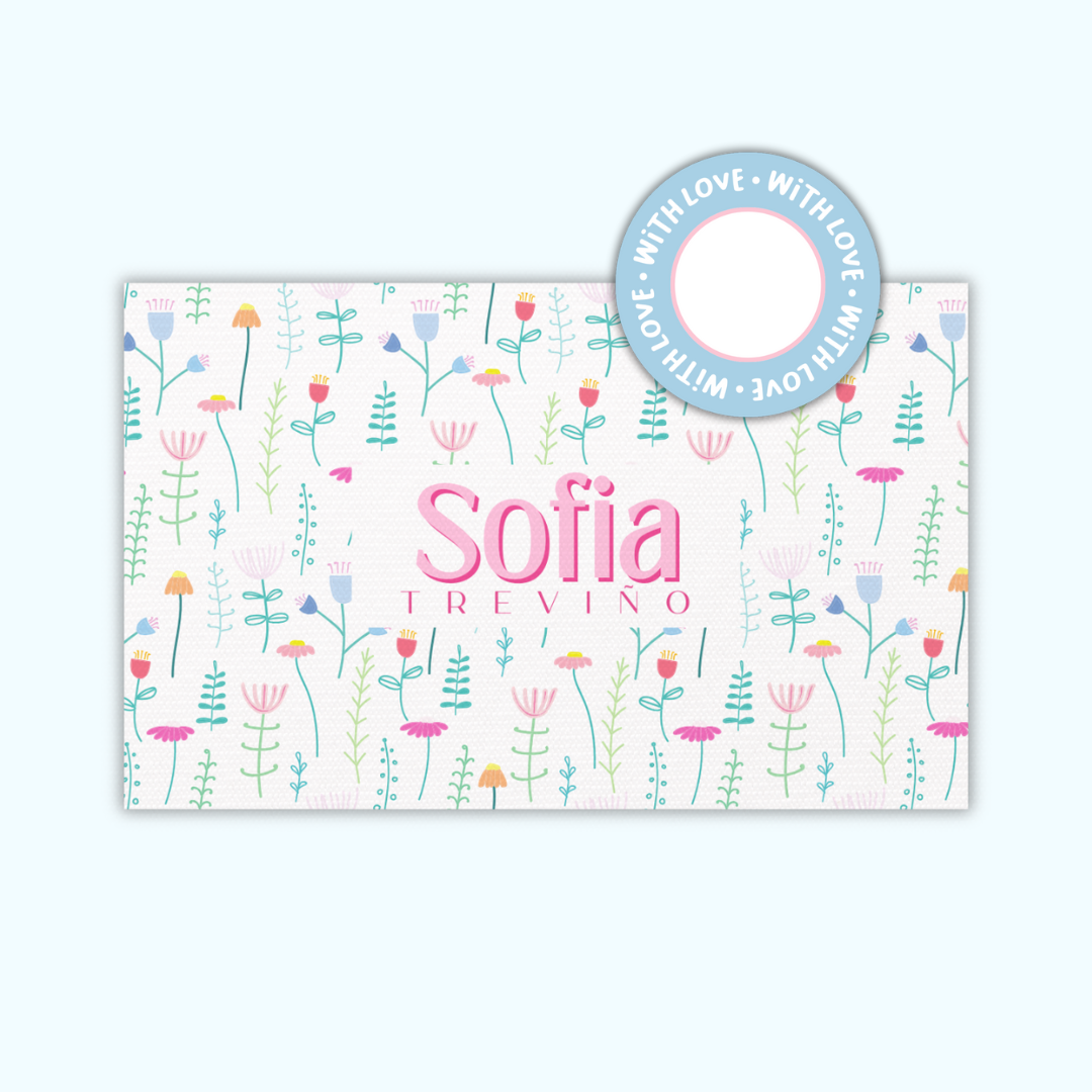 Textured Gift Tags — Flowers (Set of 24)