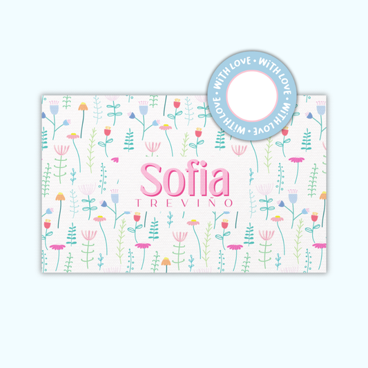 Textured Gift Tags — Flowers (Set of 24)