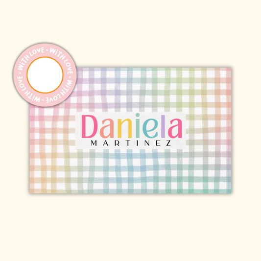 Textured Gift Tags — Gingham (Set of 24)