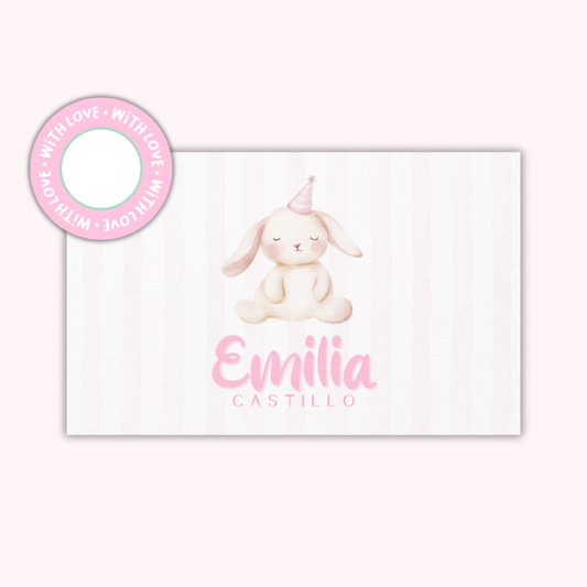 Textured Gift Tags — Sweet Bunny (Set of 24)