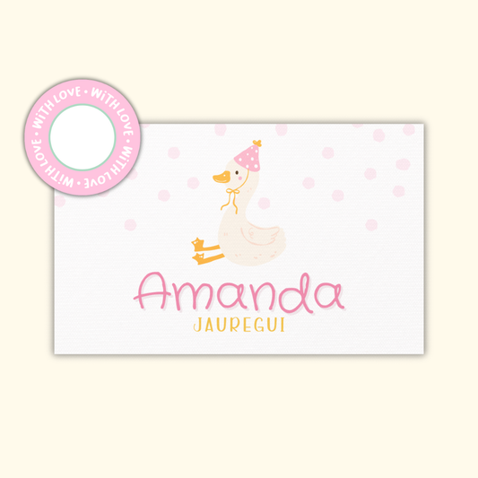 Textured Gift Tags — Party Goose (Set of 24)