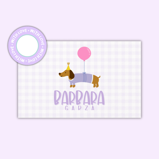 Textured Gift Tags — Party Pup (Set of 24)