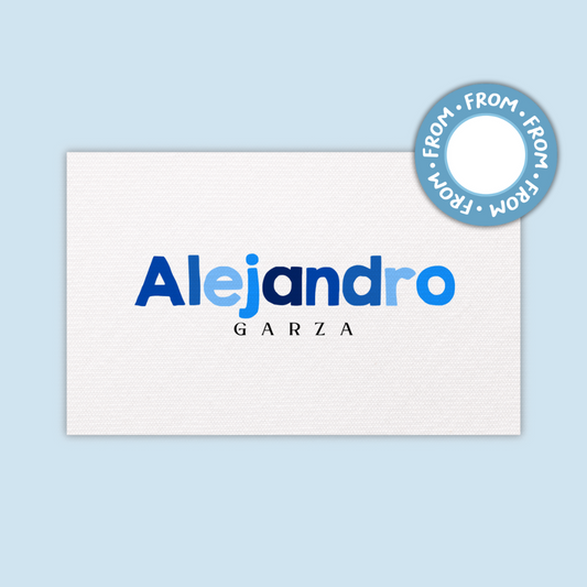 Textured Gift Tags  — Blue (Set of 24)