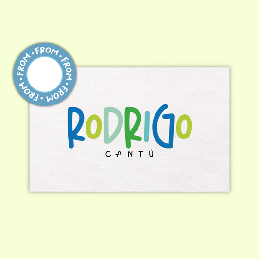 Textured Gift Tags  — Playful Letters (Set of 24)