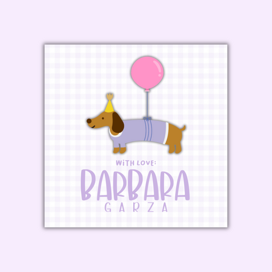 3D Gift Tags — Party Pup (Set of 24)